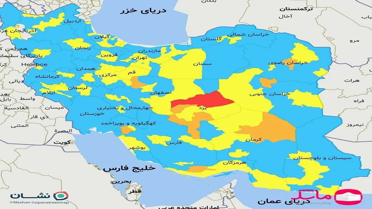 بازگشت رنگ قرمز به نقشه کرونایی کشور