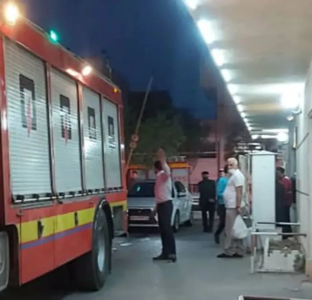 ۲ مصدوم در آتش سوزی طبقه ۱۰ ساختمانی در شنب غازان تبریز