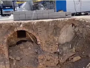 پیدا شدن سازه قدیمی و تاریخی در تبریز