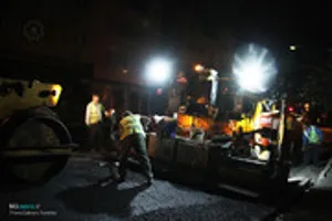 استمرار آسفالت‌ریزی اساسی در تبریز