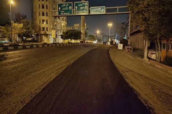 آسفالت‌ریزی ۶۵۰۰ تنی شهرداری تبریز طی هفته گذشته