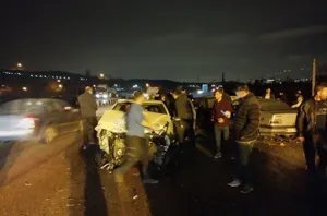 تصادف زنجیره ای در اتوبان پیامبر اعظم تبریز ۹ مصدوم به جا گذاشت