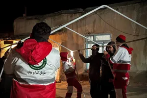 ارسال دومین محموله امدادی هلال احمر آذربایجان شرقی به شهرستان خوی