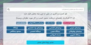 همه مجوز‌های صنفی در درگاه ملی مجوز‌های کسب و کار صادر می شود