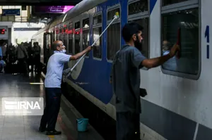 راه آهن منطقه آذربایجان به استقبال نوروز رفت