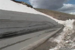 کولاک جاده هریس - مشگین شهر را مسدود کرد