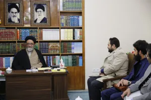 دیدار مهدی زاده مشاور معاون علمی و فناوری رییس جمهور با امام جمعه تبریز
