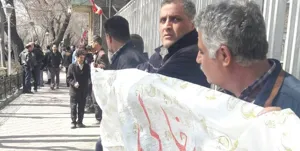 تجمع اعتراض آمیز کارگران بلبرینگ‌سازی تبریز