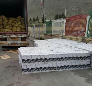 کشف 872 کارتن انواع مشروبات الکلی از بار سیب زمینی در مرز ایران-ارمنستان