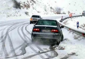 جاده‌های استان آذربایجان شرقی لغزنده است