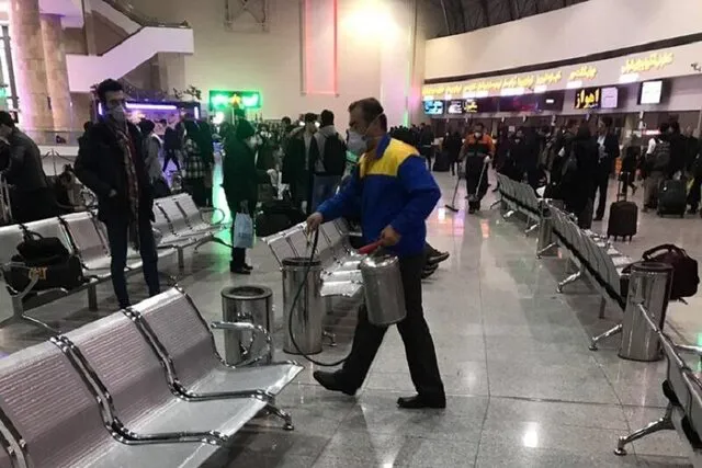 پایانه مسافربری تبریز ضد عفونی شد