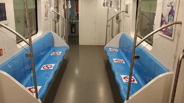 اجرای طرح فاصله گذاری اجتماعی در مترو تبریز