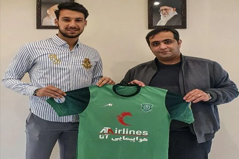 کاپیتان تیم ملی فوتبال امید به ماشین‌سازی پیوست