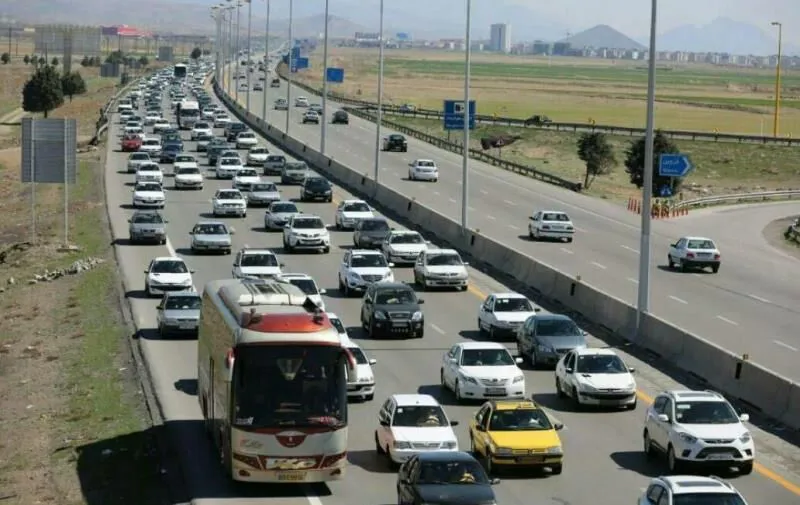 افزایش ۸۹ درصدی تردد خودرو در آذربایجان‌شرقی در تعطیلات نوروزی