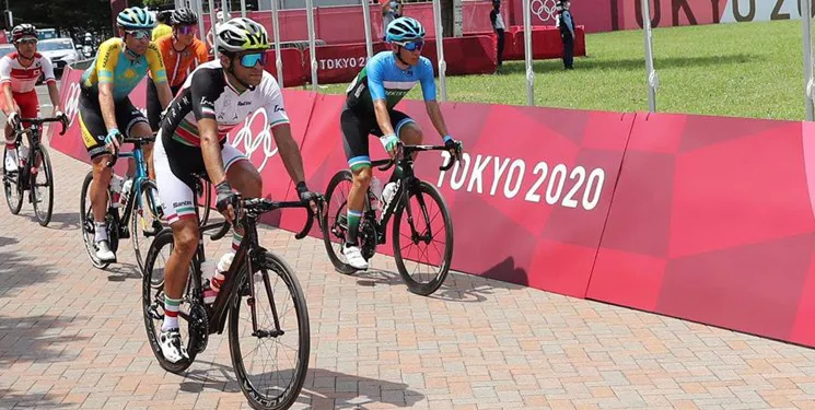دوچرخه‌سوار‌ تبریزی در کورس مسابقات المپیک